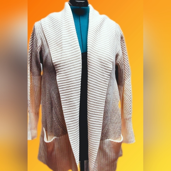 Scraf Collar Cardigan by Isaac Mizrahi Live - Picture 3 of 8